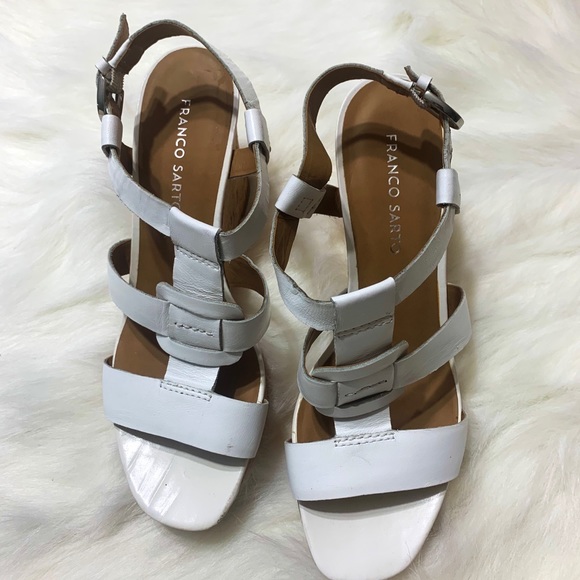 Franco Sarto White Women Sandals - Picture 2 of 11